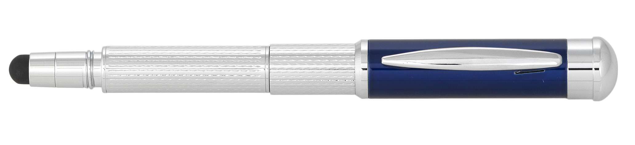 PENNA TRIS CON USB 16GB E SOFT TOUCH CAPPUCCIO BLU

